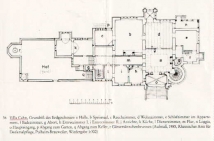 Villa Kahn, Bonn - az eredeti, 1870-ben készült épület alaprajza